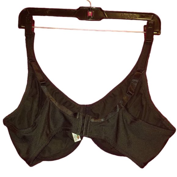 Fruit of the Loom -  Black Full Figure Fit for Me Underwire 44D Bra - Picture 2 of 3